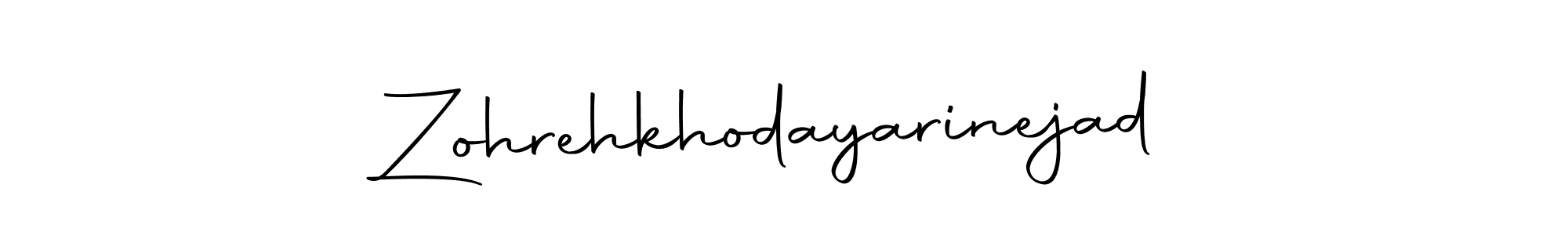 Zohrehkhodayarinejad stylish signature style. Best Handwritten Sign (Autography-DOLnW) for my name. Handwritten Signature Collection Ideas for my name Zohrehkhodayarinejad. Zohrehkhodayarinejad signature style 10 images and pictures png