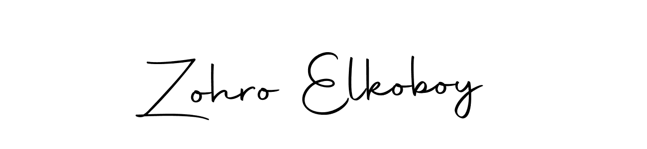 Design your own signature with our free online signature maker. With this signature software, you can create a handwritten (Autography-DOLnW) signature for name Zohro Elkoboy. Zohro Elkoboy signature style 10 images and pictures png