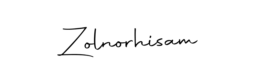 Create a beautiful signature design for name Zolnorhisam. With this signature (Autography-DOLnW) fonts, you can make a handwritten signature for free. Zolnorhisam signature style 10 images and pictures png