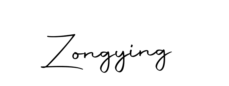 How to make Zongying name signature. Use Autography-DOLnW style for creating short signs online. This is the latest handwritten sign. Zongying signature style 10 images and pictures png