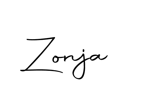 Use a signature maker to create a handwritten signature online. With this signature software, you can design (Autography-DOLnW) your own signature for name Zonja. Zonja signature style 10 images and pictures png