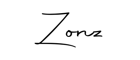 Discover the perfect balance of readability and style for Zonz with Autography-DOLnW font. Create your dream signature today. Zonz signature style 10 images and pictures png
