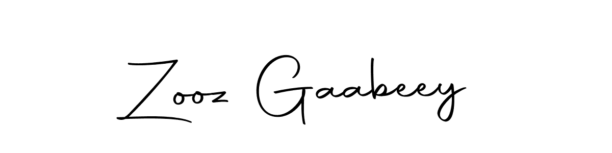 Design your own signature with our free online signature maker. With this signature software, you can create a handwritten (Autography-DOLnW) signature for name Zooz Gaabeey. Zooz Gaabeey signature style 10 images and pictures png