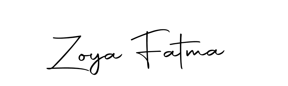 Create a beautiful signature design for name Zoya Fatma. With this signature (Autography-DOLnW) fonts, you can make a handwritten signature for free. Zoya Fatma signature style 10 images and pictures png