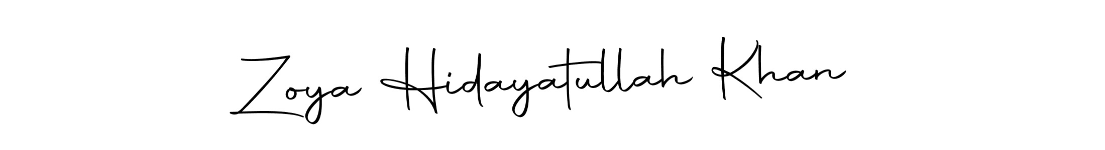 You can use this online signature creator to create a handwritten signature for the name Zoya Hidayatullah Khan. This is the best online autograph maker. Zoya Hidayatullah Khan signature style 10 images and pictures png