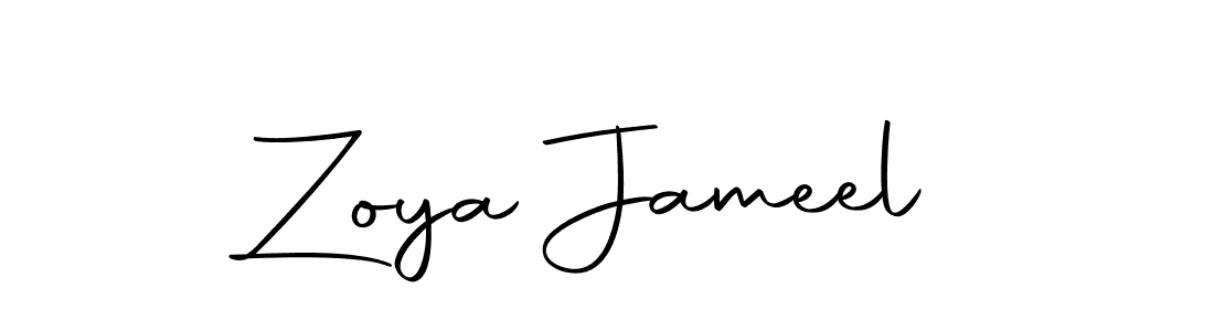 Make a beautiful signature design for name Zoya Jameel. With this signature (Autography-DOLnW) style, you can create a handwritten signature for free. Zoya Jameel signature style 10 images and pictures png