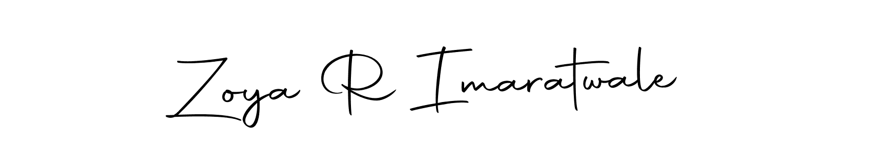 Create a beautiful signature design for name Zoya R Imaratwale. With this signature (Autography-DOLnW) fonts, you can make a handwritten signature for free. Zoya R Imaratwale signature style 10 images and pictures png