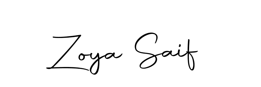 Design your own signature with our free online signature maker. With this signature software, you can create a handwritten (Autography-DOLnW) signature for name Zoya Saif. Zoya Saif signature style 10 images and pictures png