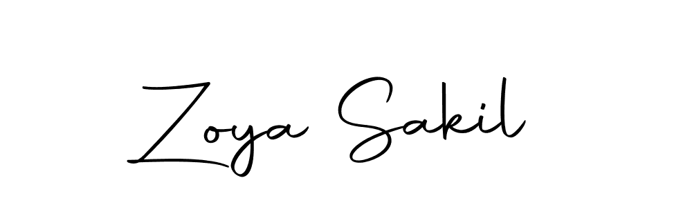 Create a beautiful signature design for name Zoya Sakil. With this signature (Autography-DOLnW) fonts, you can make a handwritten signature for free. Zoya Sakil signature style 10 images and pictures png