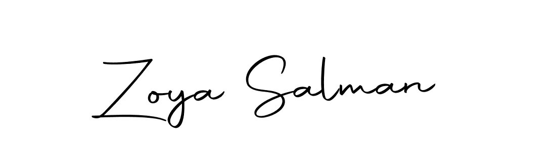 How to make Zoya Salman signature? Autography-DOLnW is a professional autograph style. Create handwritten signature for Zoya Salman name. Zoya Salman signature style 10 images and pictures png