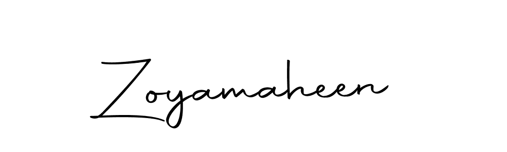 How to make Zoyamaheen signature? Autography-DOLnW is a professional autograph style. Create handwritten signature for Zoyamaheen name. Zoyamaheen signature style 10 images and pictures png