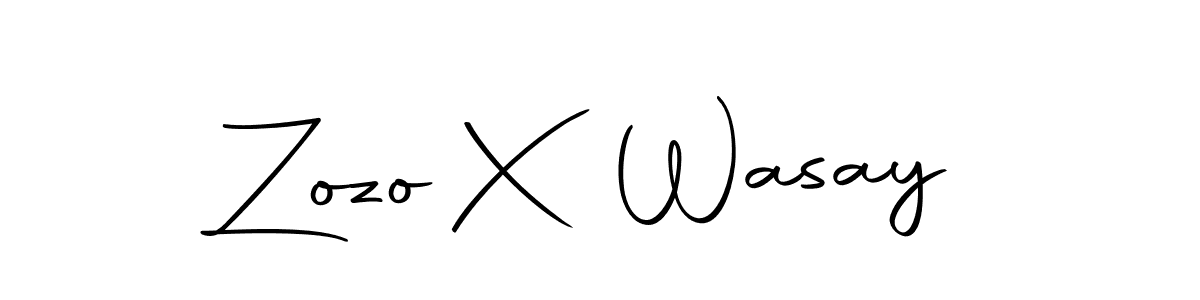 Also we have Zozo X Wasay name is the best signature style. Create professional handwritten signature collection using Autography-DOLnW autograph style. Zozo X Wasay signature style 10 images and pictures png