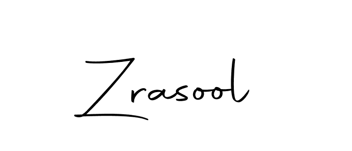 It looks lik you need a new signature style for name Zrasool. Design unique handwritten (Autography-DOLnW) signature with our free signature maker in just a few clicks. Zrasool signature style 10 images and pictures png