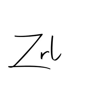 Design your own signature with our free online signature maker. With this signature software, you can create a handwritten (Autography-DOLnW) signature for name Zrl. Zrl signature style 10 images and pictures png