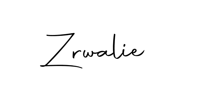 Make a beautiful signature design for name Zrwalie. With this signature (Autography-DOLnW) style, you can create a handwritten signature for free. Zrwalie signature style 10 images and pictures png