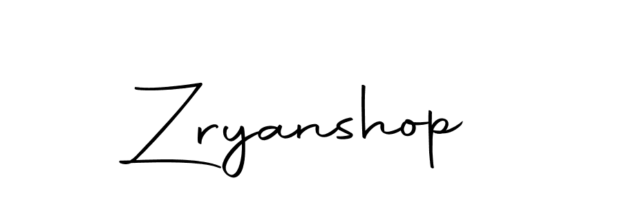 How to make Zryanshop signature? Autography-DOLnW is a professional autograph style. Create handwritten signature for Zryanshop name. Zryanshop signature style 10 images and pictures png