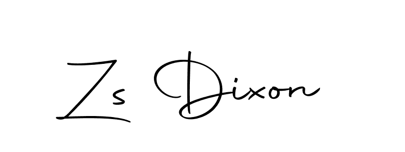 Make a beautiful signature design for name Zs Dixon. With this signature (Autography-DOLnW) style, you can create a handwritten signature for free. Zs Dixon signature style 10 images and pictures png