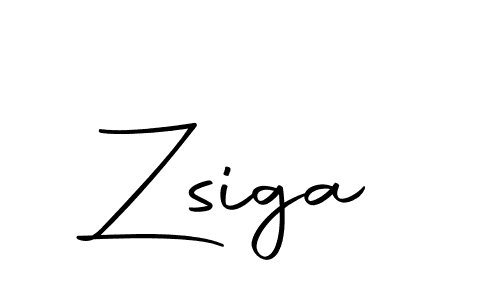 Create a beautiful signature design for name Zsiga. With this signature (Autography-DOLnW) fonts, you can make a handwritten signature for free. Zsiga signature style 10 images and pictures png