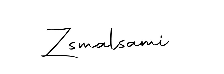 Make a beautiful signature design for name Zsmalsami. With this signature (Autography-DOLnW) style, you can create a handwritten signature for free. Zsmalsami signature style 10 images and pictures png