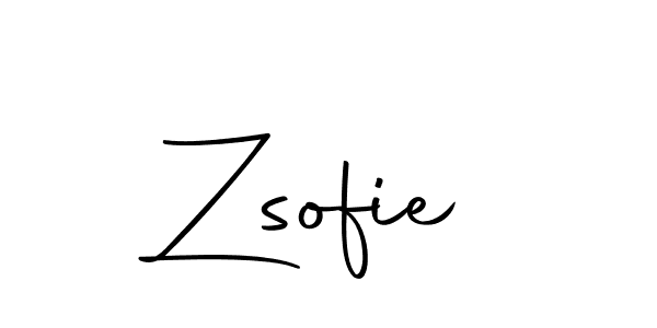Design your own signature with our free online signature maker. With this signature software, you can create a handwritten (Autography-DOLnW) signature for name Zsofie. Zsofie signature style 10 images and pictures png