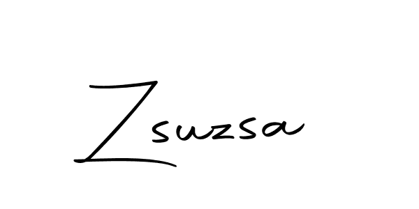 Design your own signature with our free online signature maker. With this signature software, you can create a handwritten (Autography-DOLnW) signature for name Zsuzsa. Zsuzsa signature style 10 images and pictures png