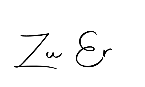 if you are searching for the best signature style for your name Zu Er. so please give up your signature search. here we have designed multiple signature styles  using Autography-DOLnW. Zu Er signature style 10 images and pictures png