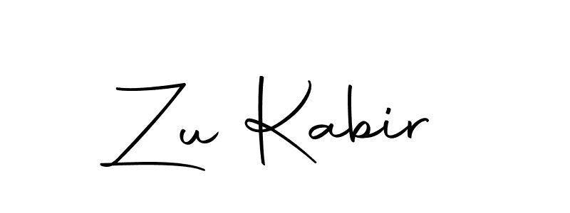 Design your own signature with our free online signature maker. With this signature software, you can create a handwritten (Autography-DOLnW) signature for name Zu Kabir. Zu Kabir signature style 10 images and pictures png