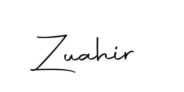 Use a signature maker to create a handwritten signature online. With this signature software, you can design (Autography-DOLnW) your own signature for name Zuahir. Zuahir signature style 10 images and pictures png