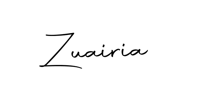 Design your own signature with our free online signature maker. With this signature software, you can create a handwritten (Autography-DOLnW) signature for name Zuairia. Zuairia signature style 10 images and pictures png