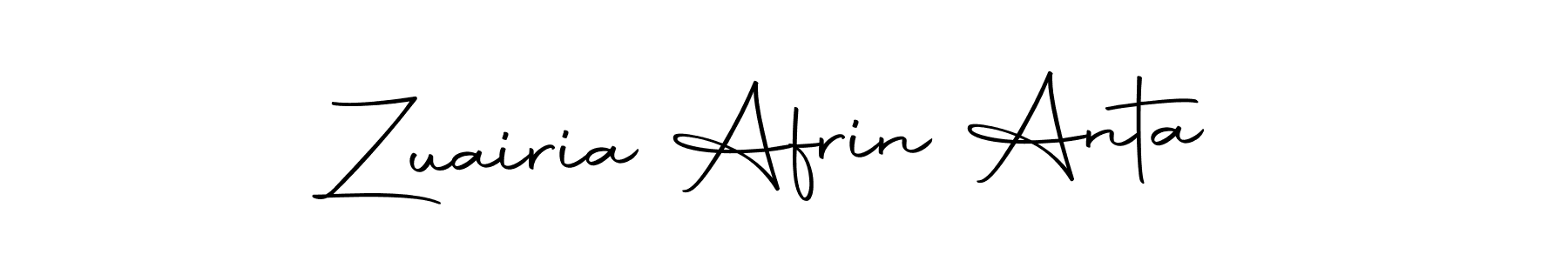 Make a beautiful signature design for name Zuairia Afrin Anta. Use this online signature maker to create a handwritten signature for free. Zuairia Afrin Anta signature style 10 images and pictures png