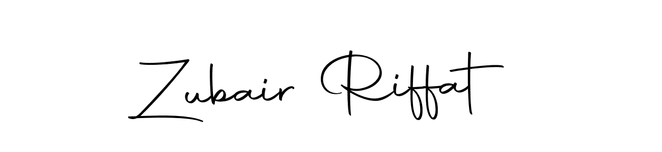 Make a beautiful signature design for name Zubair Riffat. Use this online signature maker to create a handwritten signature for free. Zubair Riffat signature style 10 images and pictures png