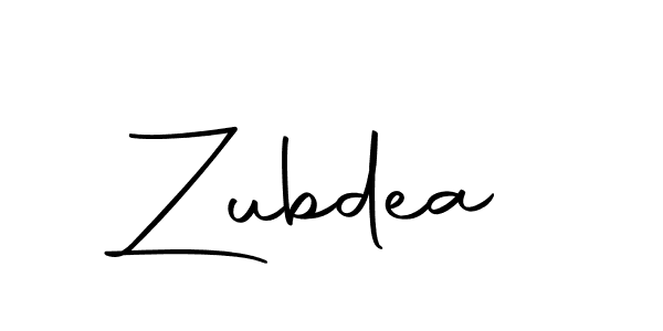 Design your own signature with our free online signature maker. With this signature software, you can create a handwritten (Autography-DOLnW) signature for name Zubdea. Zubdea signature style 10 images and pictures png