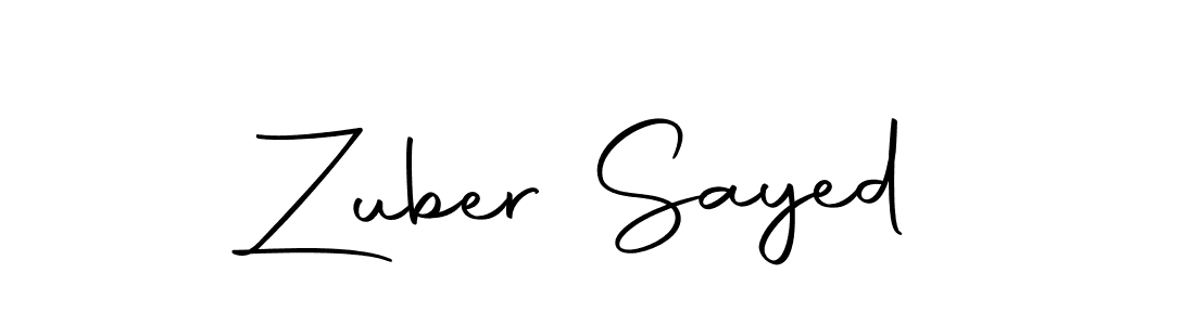 if you are searching for the best signature style for your name Zuber Sayed. so please give up your signature search. here we have designed multiple signature styles  using Autography-DOLnW. Zuber Sayed signature style 10 images and pictures png