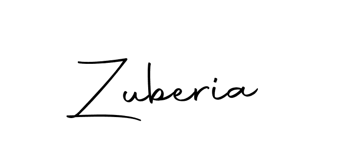 Use a signature maker to create a handwritten signature online. With this signature software, you can design (Autography-DOLnW) your own signature for name Zuberia. Zuberia signature style 10 images and pictures png