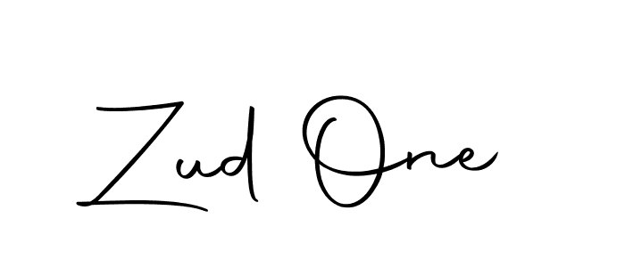 Create a beautiful signature design for name Zud One. With this signature (Autography-DOLnW) fonts, you can make a handwritten signature for free. Zud One signature style 10 images and pictures png