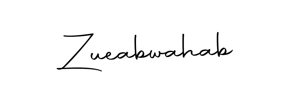 Zueabwahab stylish signature style. Best Handwritten Sign (Autography-DOLnW) for my name. Handwritten Signature Collection Ideas for my name Zueabwahab. Zueabwahab signature style 10 images and pictures png