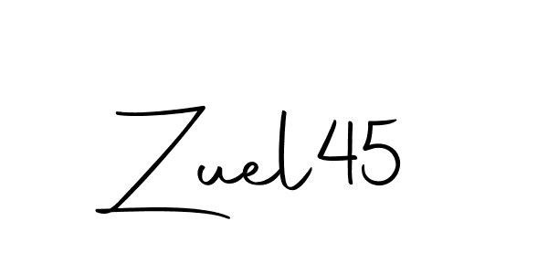 The best way (Autography-DOLnW) to make a short signature is to pick only two or three words in your name. The name Zuel45 include a total of six letters. For converting this name. Zuel45 signature style 10 images and pictures png