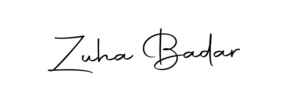Autography-DOLnW is a professional signature style that is perfect for those who want to add a touch of class to their signature. It is also a great choice for those who want to make their signature more unique. Get Zuha Badar name to fancy signature for free. Zuha Badar signature style 10 images and pictures png