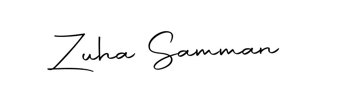 Similarly Autography-DOLnW is the best handwritten signature design. Signature creator online .You can use it as an online autograph creator for name Zuha Samman. Zuha Samman signature style 10 images and pictures png