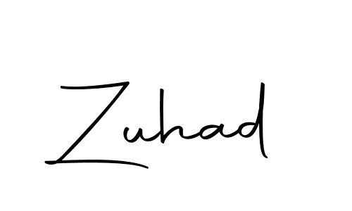 Zuhad stylish signature style. Best Handwritten Sign (Autography-DOLnW) for my name. Handwritten Signature Collection Ideas for my name Zuhad. Zuhad signature style 10 images and pictures png