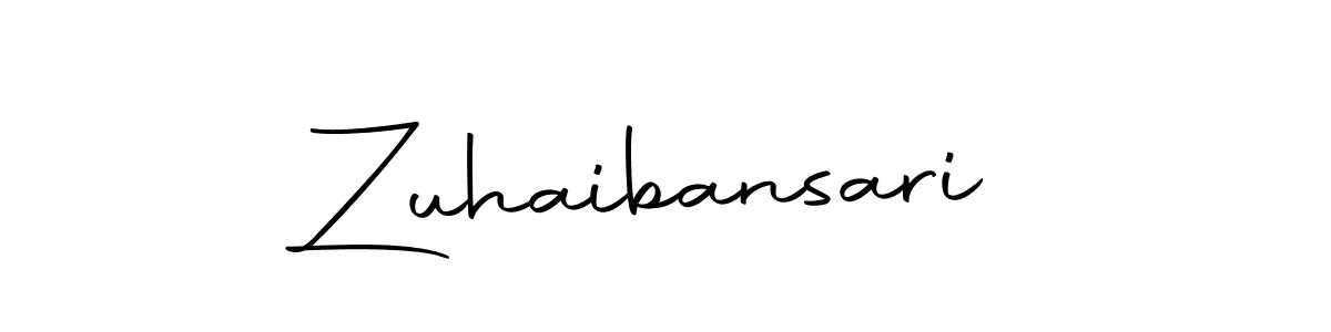 Make a short Zuhaibansari signature style. Manage your documents anywhere anytime using Autography-DOLnW. Create and add eSignatures, submit forms, share and send files easily. Zuhaibansari signature style 10 images and pictures png