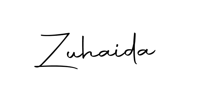 Make a beautiful signature design for name Zuhaida. Use this online signature maker to create a handwritten signature for free. Zuhaida signature style 10 images and pictures png