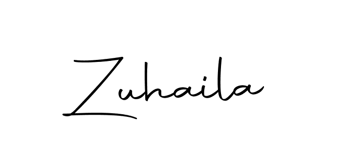 Create a beautiful signature design for name Zuhaila. With this signature (Autography-DOLnW) fonts, you can make a handwritten signature for free. Zuhaila signature style 10 images and pictures png