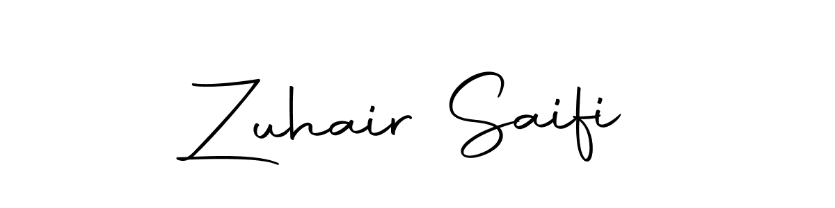 Create a beautiful signature design for name Zuhair Saifi. With this signature (Autography-DOLnW) fonts, you can make a handwritten signature for free. Zuhair Saifi signature style 10 images and pictures png