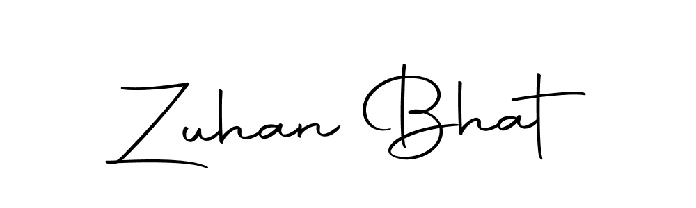 Make a beautiful signature design for name Zuhan Bhat. With this signature (Autography-DOLnW) style, you can create a handwritten signature for free. Zuhan Bhat signature style 10 images and pictures png
