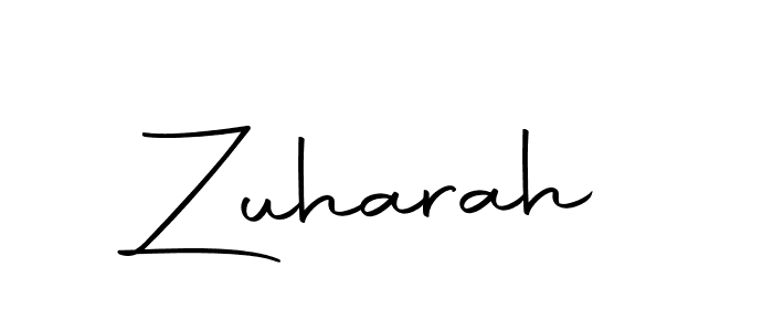 Make a beautiful signature design for name Zuharah. Use this online signature maker to create a handwritten signature for free. Zuharah signature style 10 images and pictures png