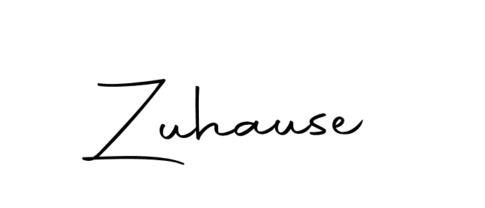 Create a beautiful signature design for name Zuhause. With this signature (Autography-DOLnW) fonts, you can make a handwritten signature for free. Zuhause signature style 10 images and pictures png