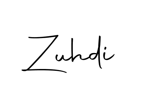 Make a beautiful signature design for name Zuhdi. With this signature (Autography-DOLnW) style, you can create a handwritten signature for free. Zuhdi signature style 10 images and pictures png