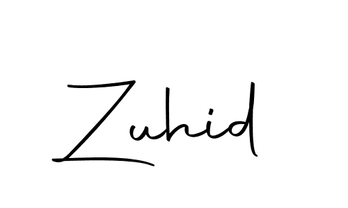 Make a beautiful signature design for name Zuhid. With this signature (Autography-DOLnW) style, you can create a handwritten signature for free. Zuhid signature style 10 images and pictures png
