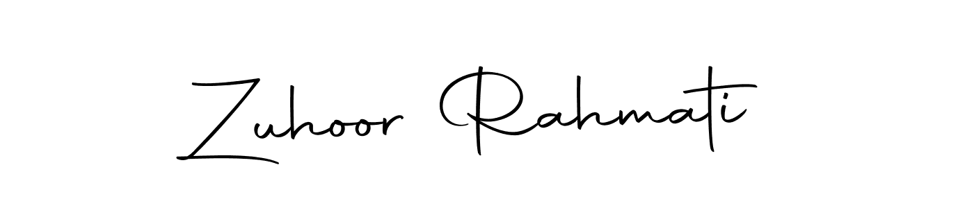 Also we have Zuhoor Rahmati name is the best signature style. Create professional handwritten signature collection using Autography-DOLnW autograph style. Zuhoor Rahmati signature style 10 images and pictures png